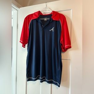 Atlanta Braves polo shirt. Size large.